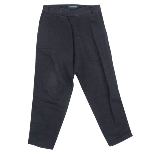 DAMIR DOMA ダミールドーマ 75003 イタリア製 ウール混 リネン サルエルパンツ ブラック系 46【中古】