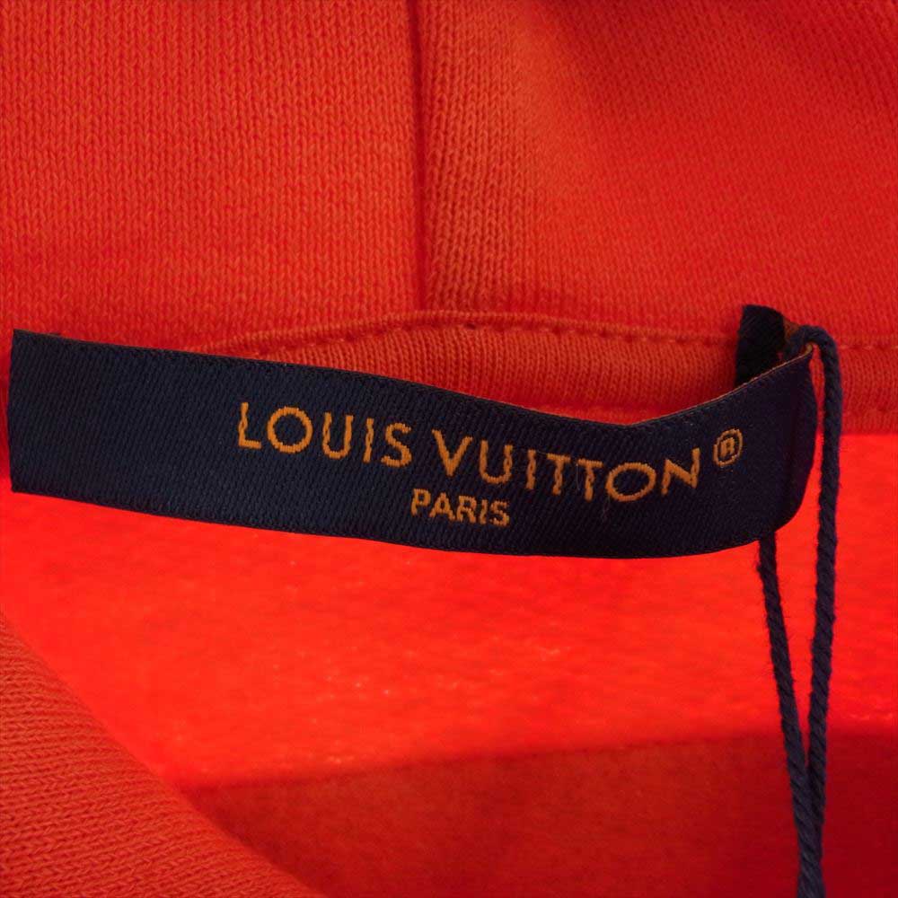 LOUIS VUITTON ルイ・ヴィトン 23AW  1AF374 プリント コットン フーディ パーカー レッド系 XL【極上美品】【中古】