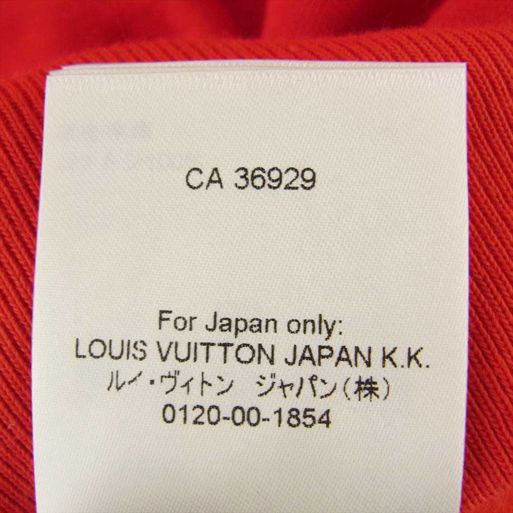 LOUIS VUITTON ルイ・ヴィトン 23AW  1AF374 プリント コットン フーディ パーカー レッド系 XL【極上美品】【中古】