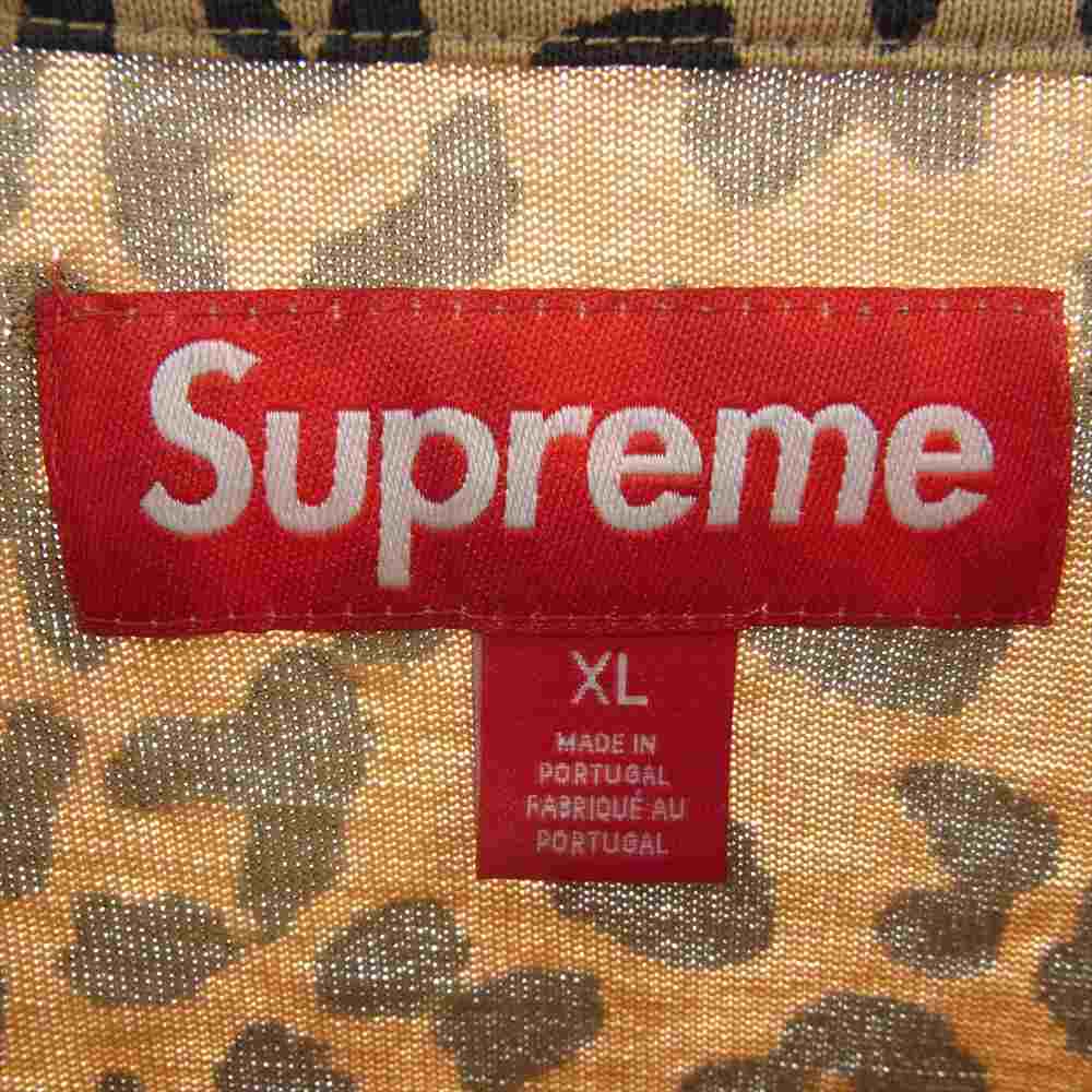 Supreme シュプリーム 23AW Small Box L/S Tee Leopard スモールボックスロゴ レオパード 長袖 Tシャツ カットソー ブラウン系 XL【極上美品】【中古】