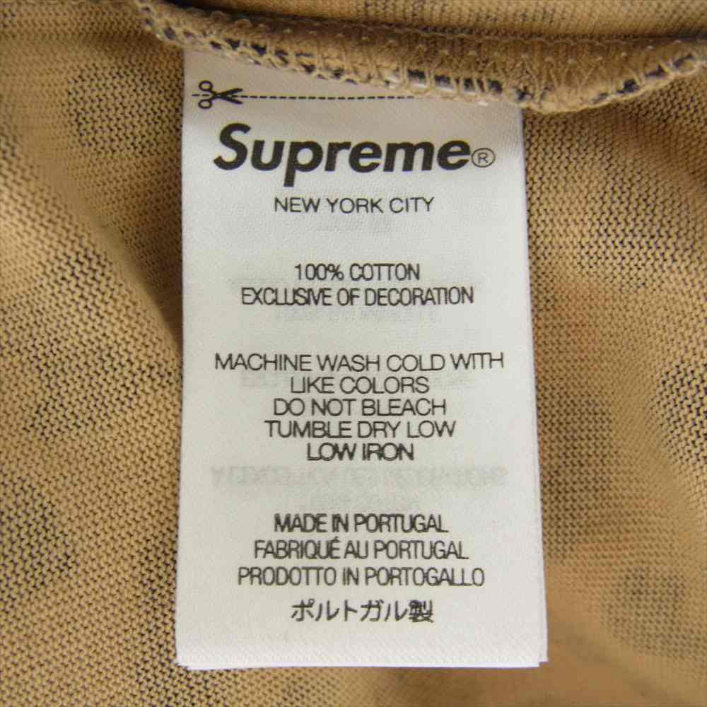 Supreme シュプリーム 23AW Small Box L/S Tee Leopard スモールボックスロゴ レオパード 長袖 Tシャツ カットソー ブラウン系 XL【極上美品】【中古】