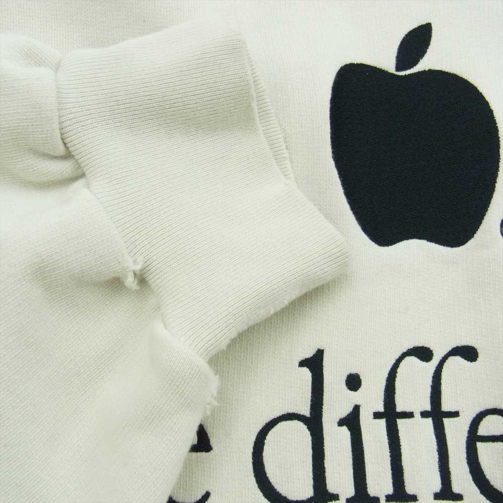 BALENCIAGA バレンシアガ 22AW 713677 Be Different Popover Hoody ダメージ クラッシュ加工 スウェット パーカー フーディ オフホワイト オフホワイト系 L【中古】
