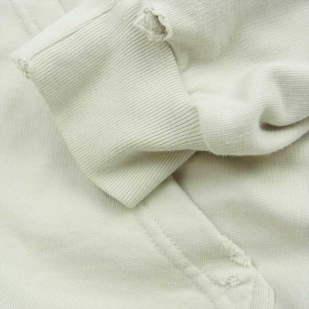 BALENCIAGA バレンシアガ 22AW 713677 Be Different Popover Hoody ダメージ クラッシュ加工 スウェット パーカー フーディ オフホワイト オフホワイト系 L【中古】