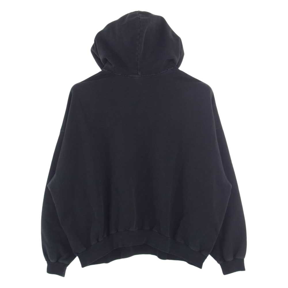 BALENCIAGA バレンシアガ 22AW 713677 Be Different Popover Hoody ダメージ クラッシュ加工 スウェット パーカー フーディ ブラック ブラック系 L【中古】