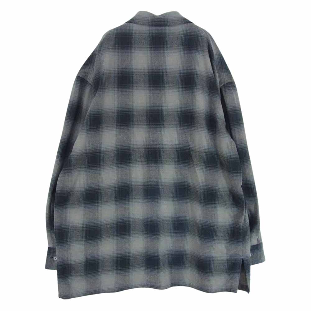 マービンポンティアックシャツメーカーズ MPSM-2010S 3 Button Shirt Jacket チェック コットン シャツ ジャケット グレー系 ONE　SIZE【極上美品】【中古】