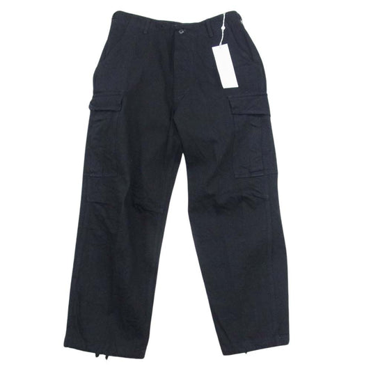 COMOLI コモリ 23SS X01-03012 B.D.U ミリタリー デニム パンツ ブラック系 1【極上美品】【中古】