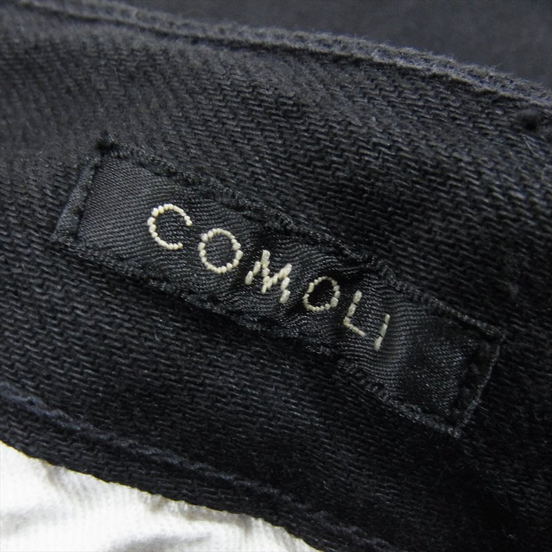COMOLI コモリ 23SS X01-03012 B.D.U ミリタリー デニム パンツ ブラック系 1【極上美品】【中古】