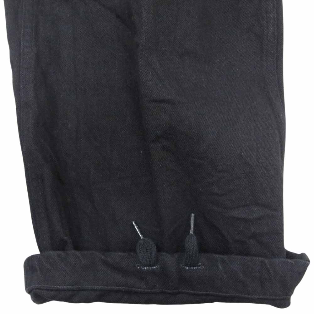 COMOLI コモリ 23SS X01-03012 B.D.U ミリタリー デニム パンツ ブラック系 1【極上美品】【中古】