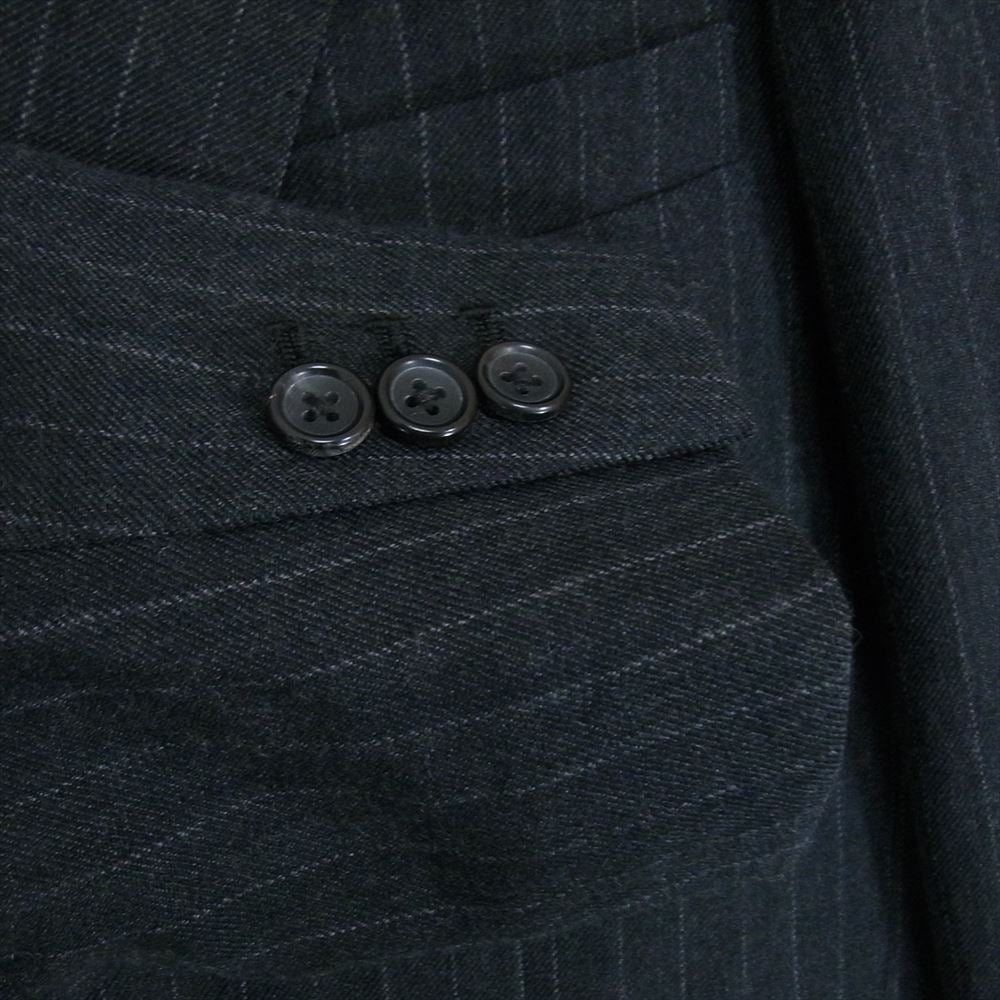 アプレッセ 22AW  22AAP-01-05M Double Breasted Jacket ダブルブレステッド ストライプ ジャケット チャコール系 2【新古品】【未使用】【中古】