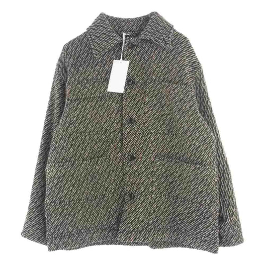 ヨーク 23AW YK23FW0513B WOOL NEP TWEED COVERALL JACKET ウール ネップ ツイード カバーオール ジャケット ベージュ系 ブラック系 2(S)【新古品】【未使用】【中古】