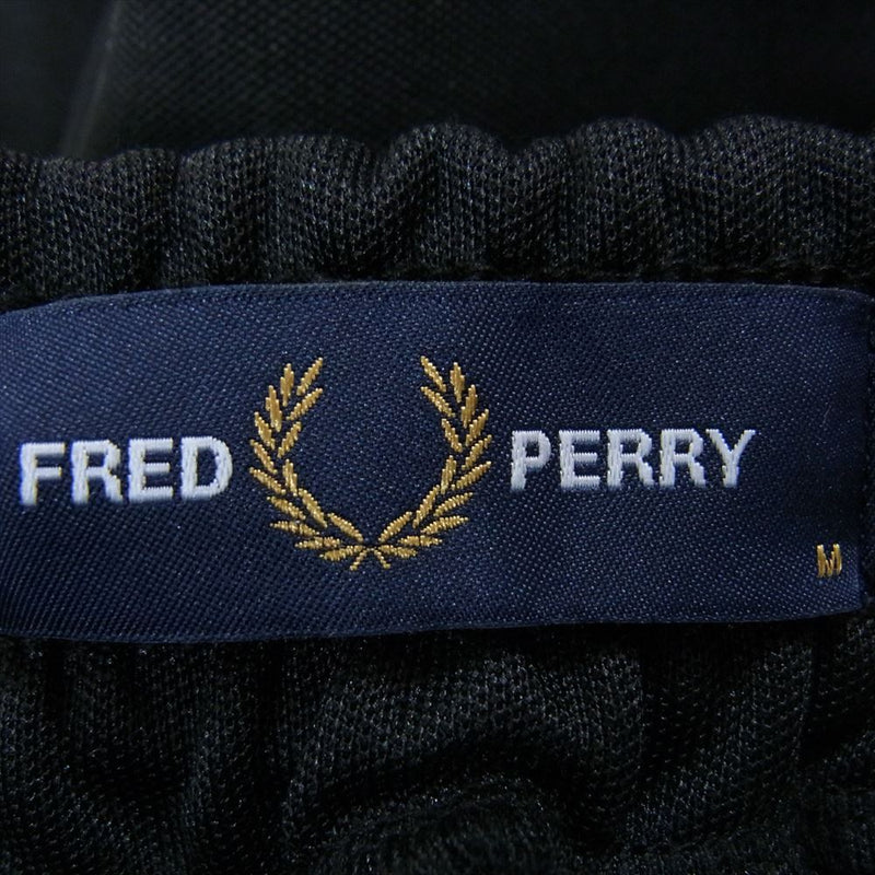 FRED PERRY フレッドペリー サイドライン ロゴ トラック パンツ ブラック系 M【中古】