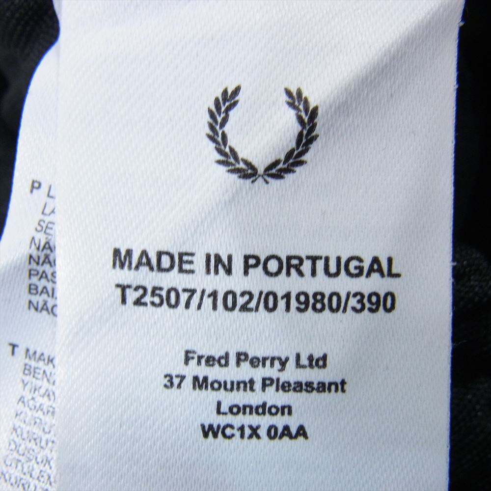 FRED PERRY フレッドペリー サイドライン ロゴ トラック パンツ ブラック系 M【中古】