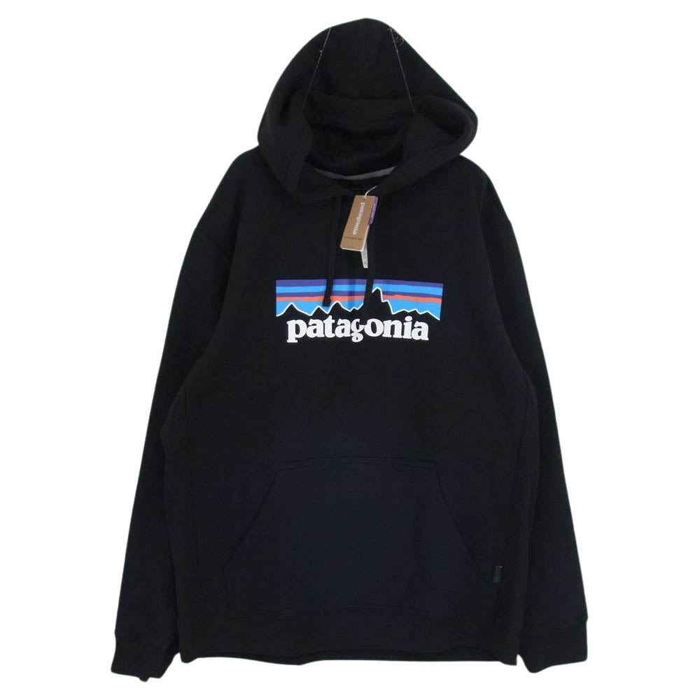 patagonia パタゴニア 39622 P-6 LOGO Uprisal Hoody ロゴ アップライザル フーディ ブラック系 L【新古品】【未使用】【中古】