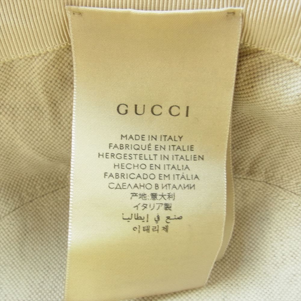 GUCCI グッチ × adidas アディダス Bucket Hat ナイロン バケットハット ライトブラウン系 M 58cm【中古】