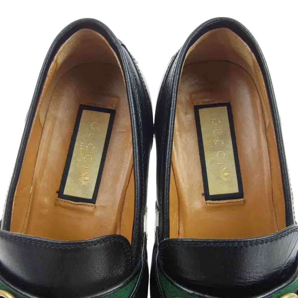 GUCCI グッチ 23SS  × adidas アディダス 3ストライプ ビットローファー マルチカラー系 37【中古】