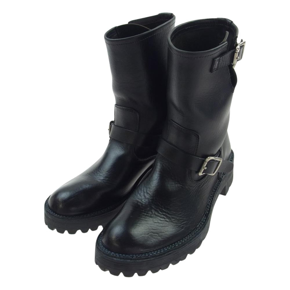 ディレイバイウィンアンドサンズ コードバン エンジニアブーツ ブラック系 M【中古】