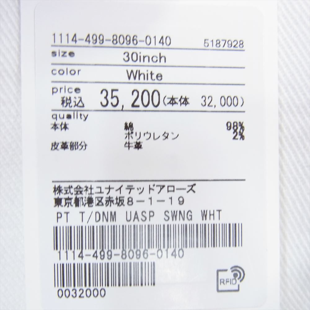 PT TORINO C5DJ05Z2WBAS OA14 SWING ホワイト デニムパンツ  ホワイト系 30【中古】