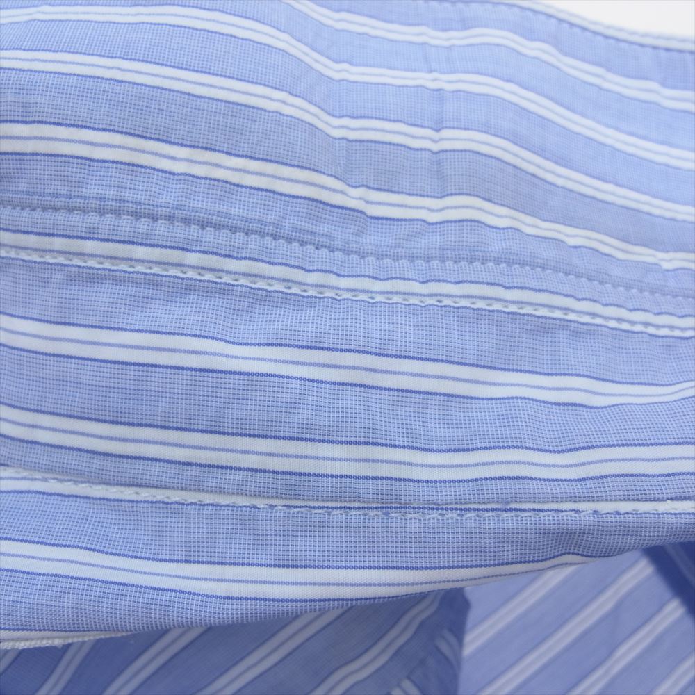 COMME des GARCONS コムデギャルソン FZ-B115 SHIRT フランス製 FOREVER WIDE CLASSIC フォーエバー ワイド クラシック ストライプ 長袖  シャツ  ライトブルー系 ホワイト系 S【中古】