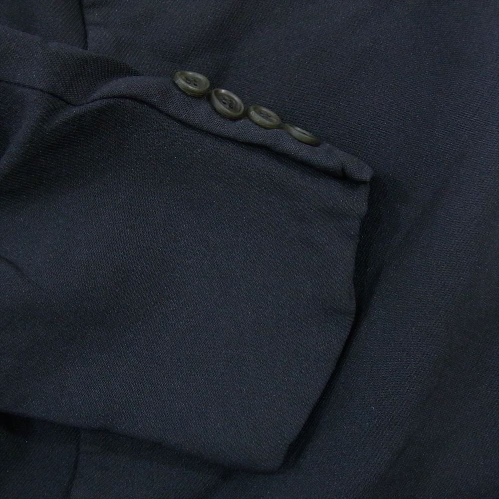COMME des GARCONS HOMME DEUX コムデギャルソンオムドゥ 21SS DG-J048 ポリエステル 縮絨 ジャケット ネイビー系 S【中古】