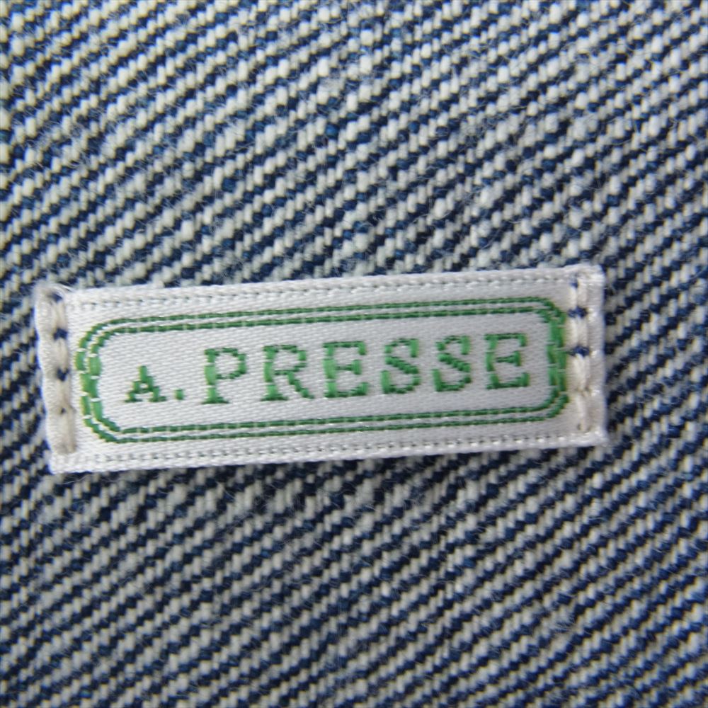 アプレッセ 22AAP-01-10H 2nd Type Denim Jacket セカンドタイプ デニム ジャケット インディゴブルー系 44【中古】