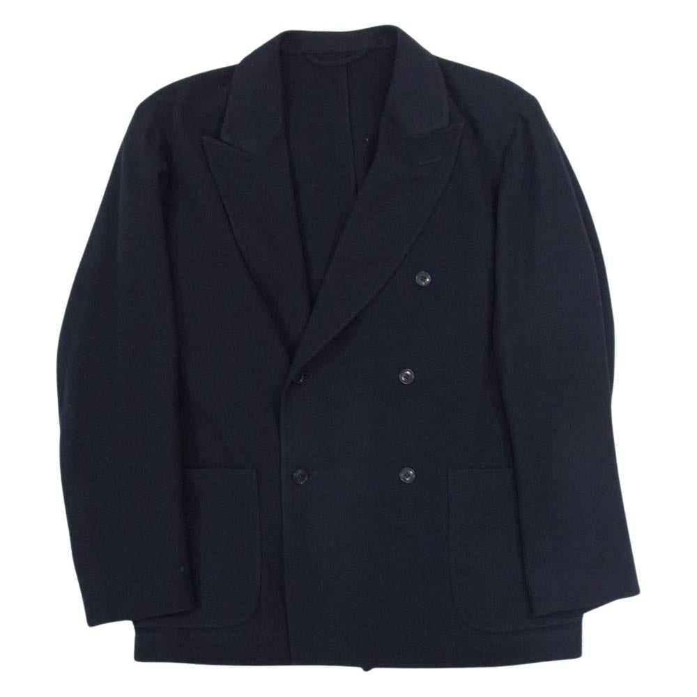 COMOLI コモリ 22AW W03-01006 リファインウール ダブルブレスト ジャケット ネイビー系 1【中古】