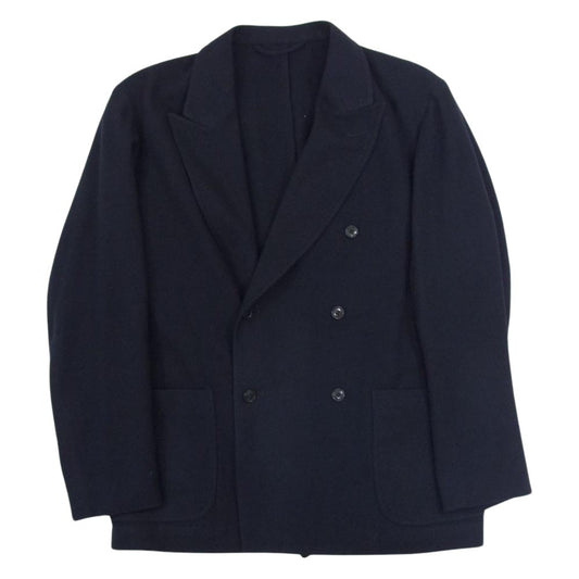 COMOLI コモリ 22AW W03-01006 リファインウール ダブルブレスト ジャケット ネイビー系 1【中古】