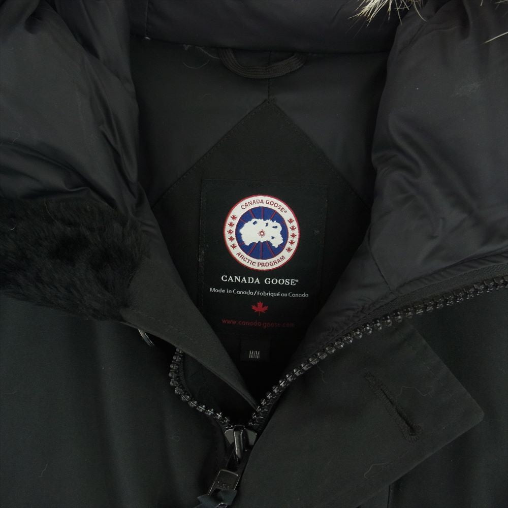 CANADA GOOSE カナダグース 3438JM R 国内正規品 グリフィンタグ JASPER PARKA ジャスパーパーカ コヨーテファーフード付き ダウンジャケット ブラック系 M【中古】