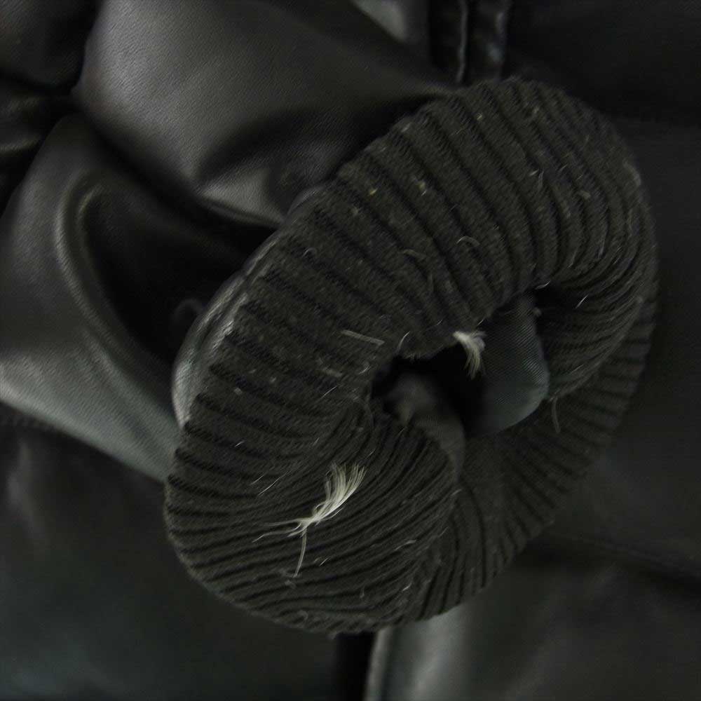 ルイス LU16S0070040100 ラムレザー オールレザー スタンドカラー ダウンジャケット ブラック系 L【中古】