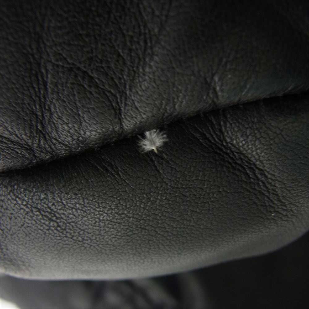 ルイス LU16S0070040100 ラムレザー オールレザー スタンドカラー ダウンジャケット ブラック系 L【中古】