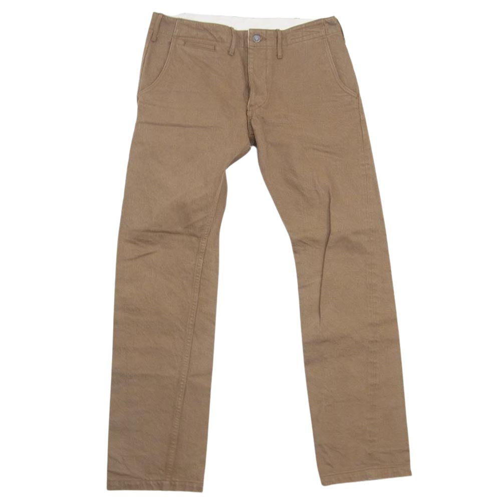 SAMURAI JEANS サムライジーンズ 15oz ヘビー チノ トラウザーズ チノパン ブラウン系 34【中古】
