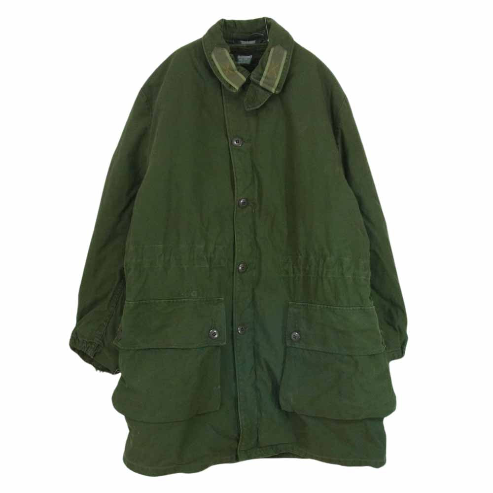 スウェーデン軍 ヴィンテージ M59 ミリタリー コート カーキ系 サイズ表記無【中古】