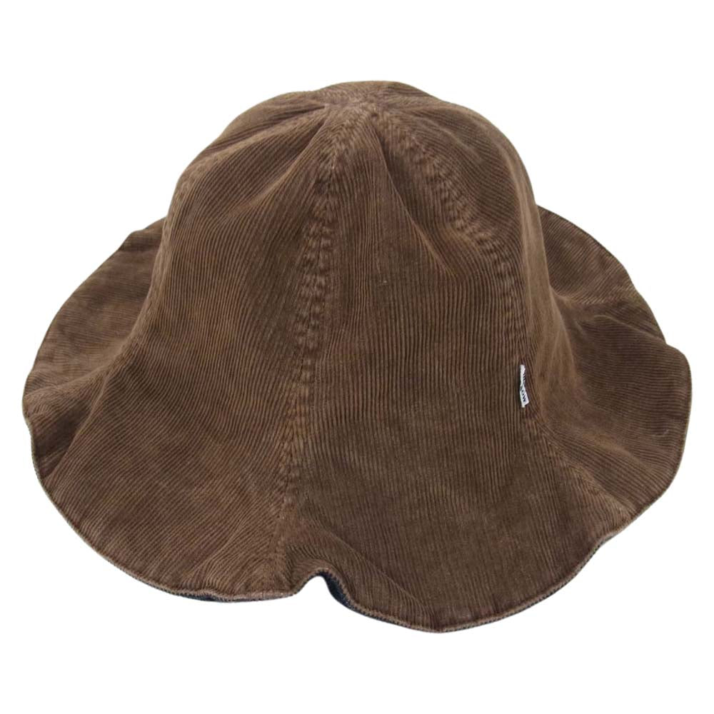 orSlow オアスロウ コーデュロイ リバーシブル チューリップ ハット 帽子 ブラウン系【中古】