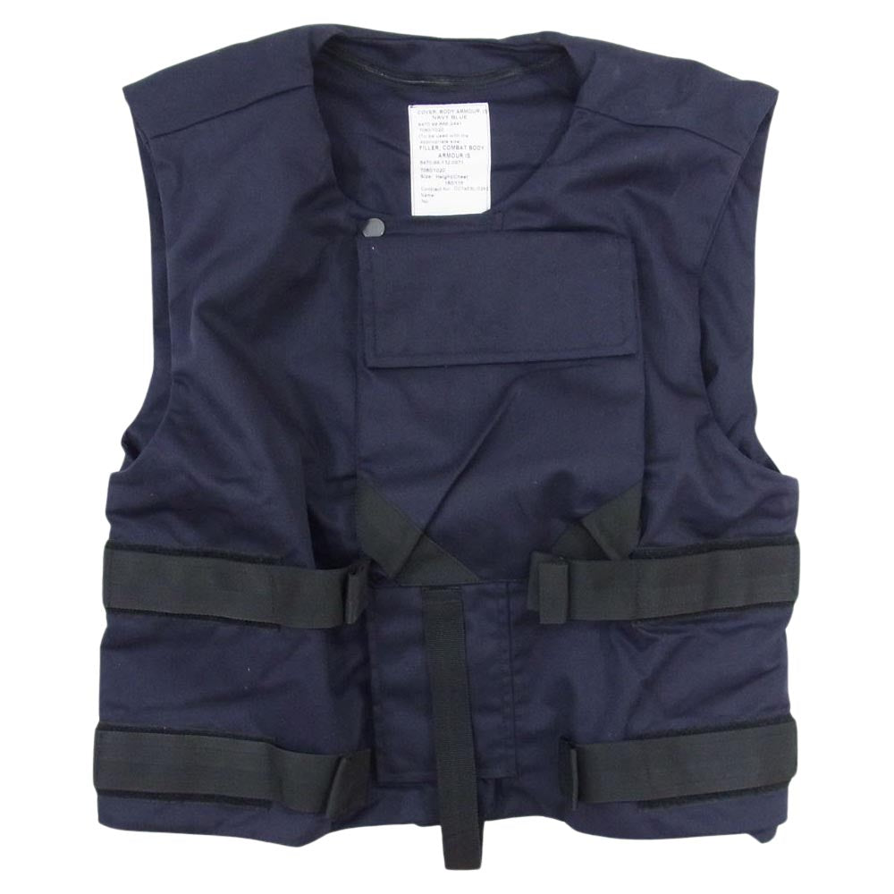 イギリス軍 cover body armour アーマー ベスト ネイビー系 サイズ表記無【中古】
