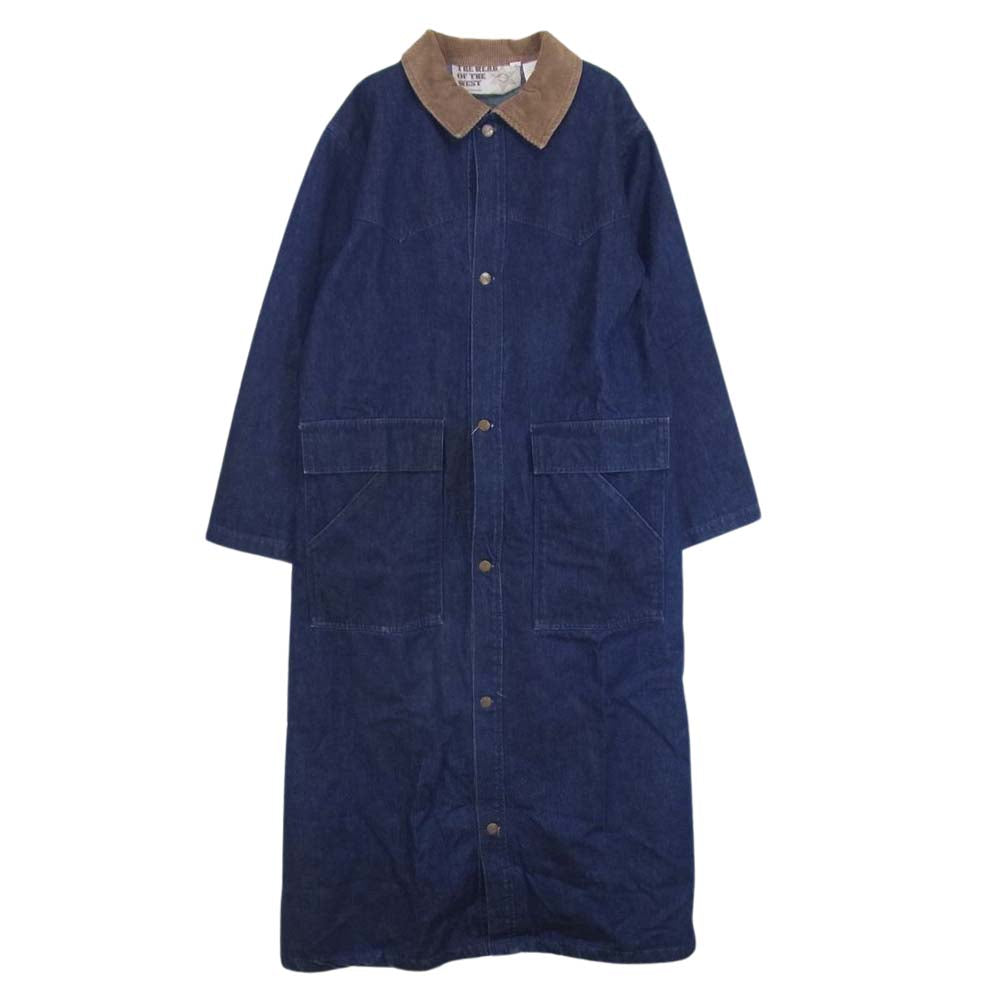 ヴィンテージ THE WEAR OF THE WEST デニム ランチ コート インディゴブルー系 S【中古】