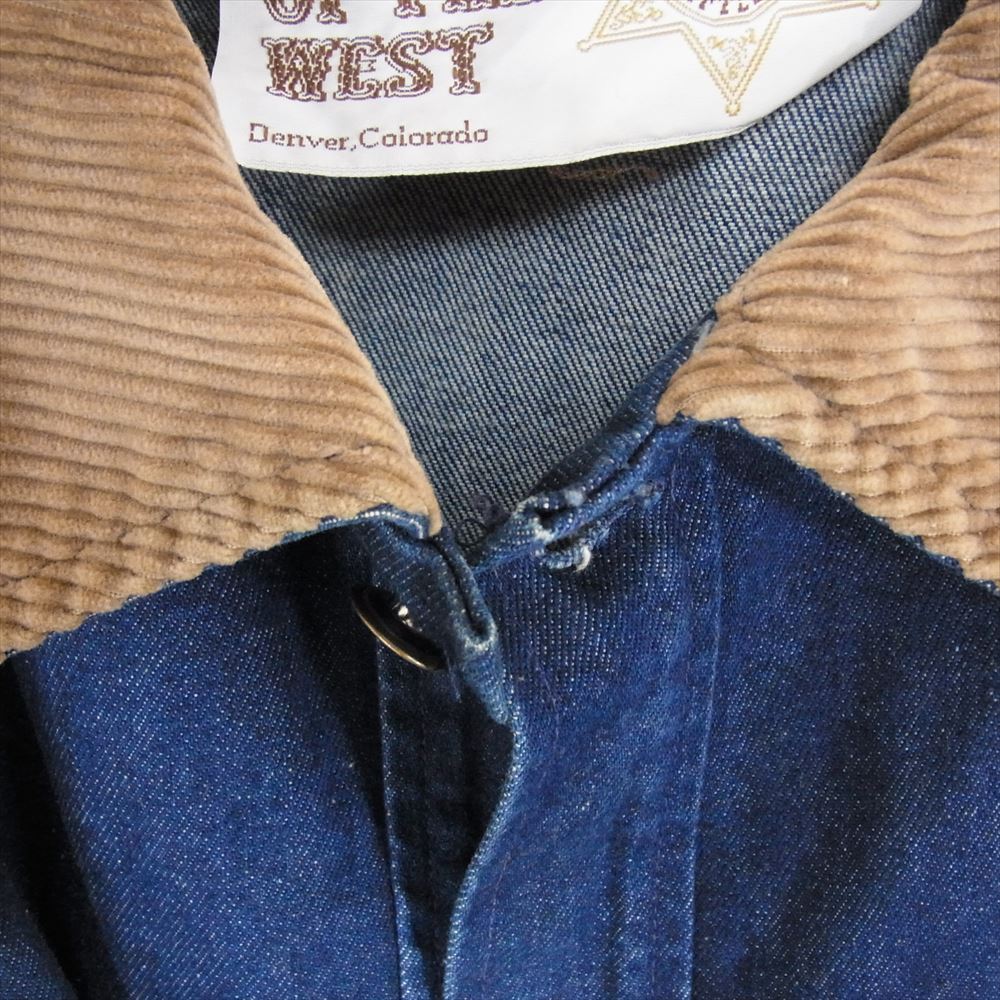 ヴィンテージ THE WEAR OF THE WEST デニム ランチ コート インディゴブルー系 S【中古】