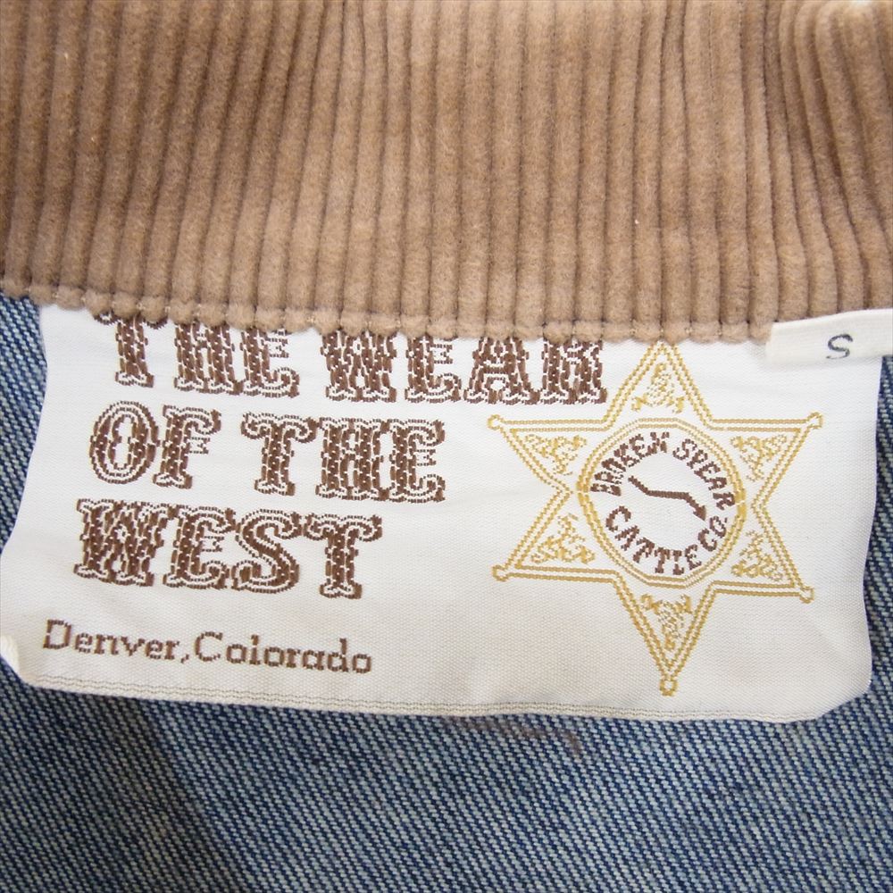 ヴィンテージ THE WEAR OF THE WEST デニム ランチ コート インディゴブルー系 S【中古】