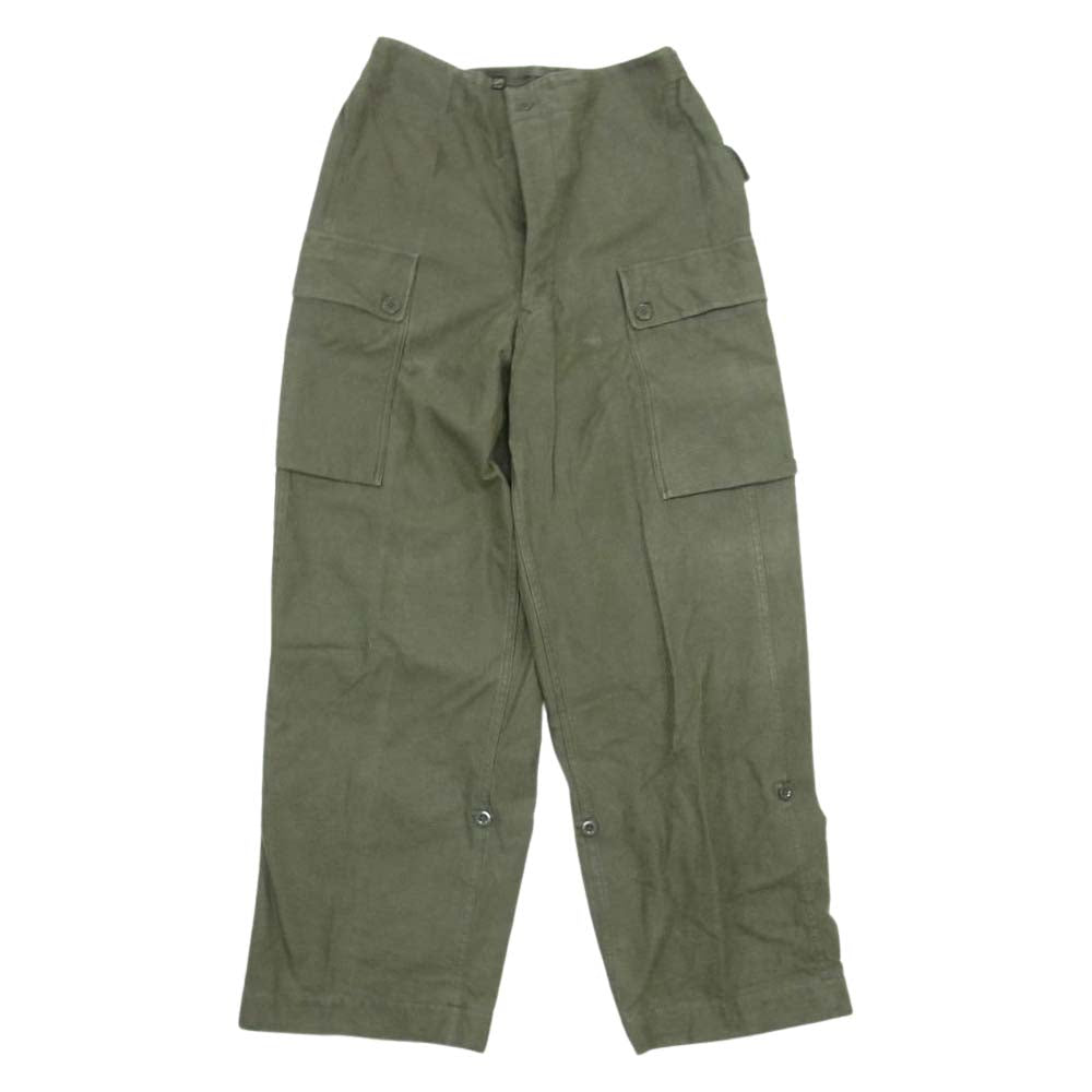 オランダ軍 ヴィンテージ 60s K.L. SEYNTEX ダブルフェイス カーゴ パンツ カーキ系 78 80【中古】