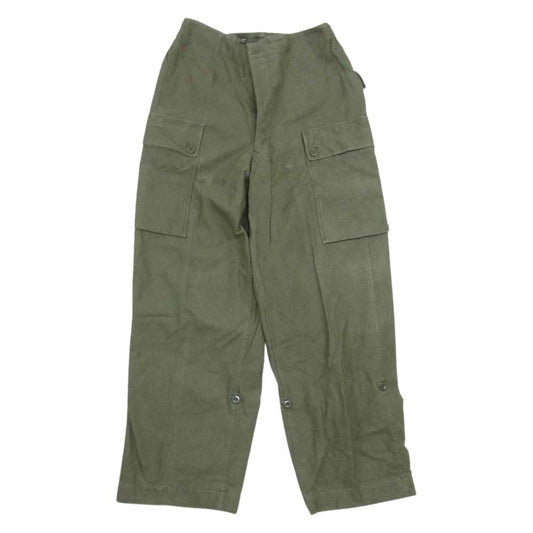 オランダ軍 ヴィンテージ 60s K.L. SEYNTEX ダブルフェイス カーゴ パンツ カーキ系 78 80【中古】