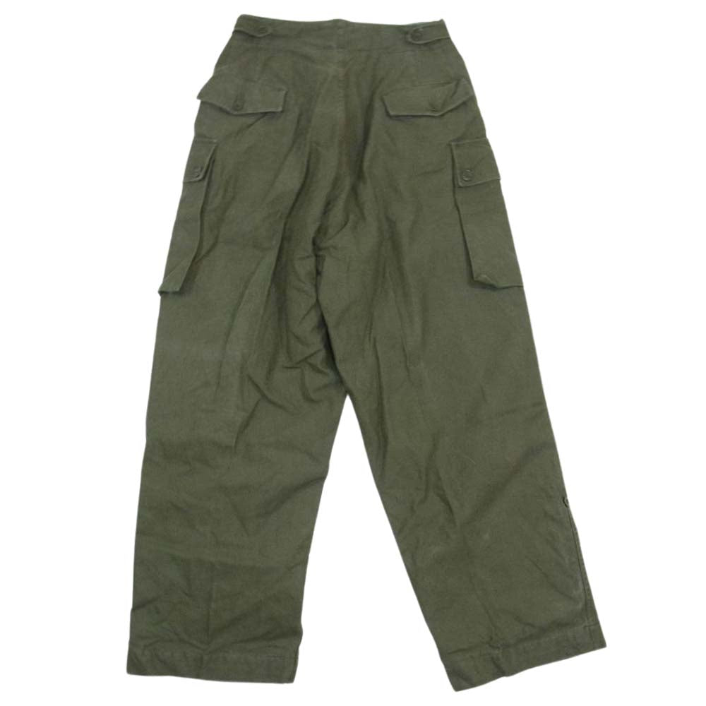 オランダ軍 ヴィンテージ 60s K.L. SEYNTEX ダブルフェイス カーゴ パンツ カーキ系 78 80【中古】