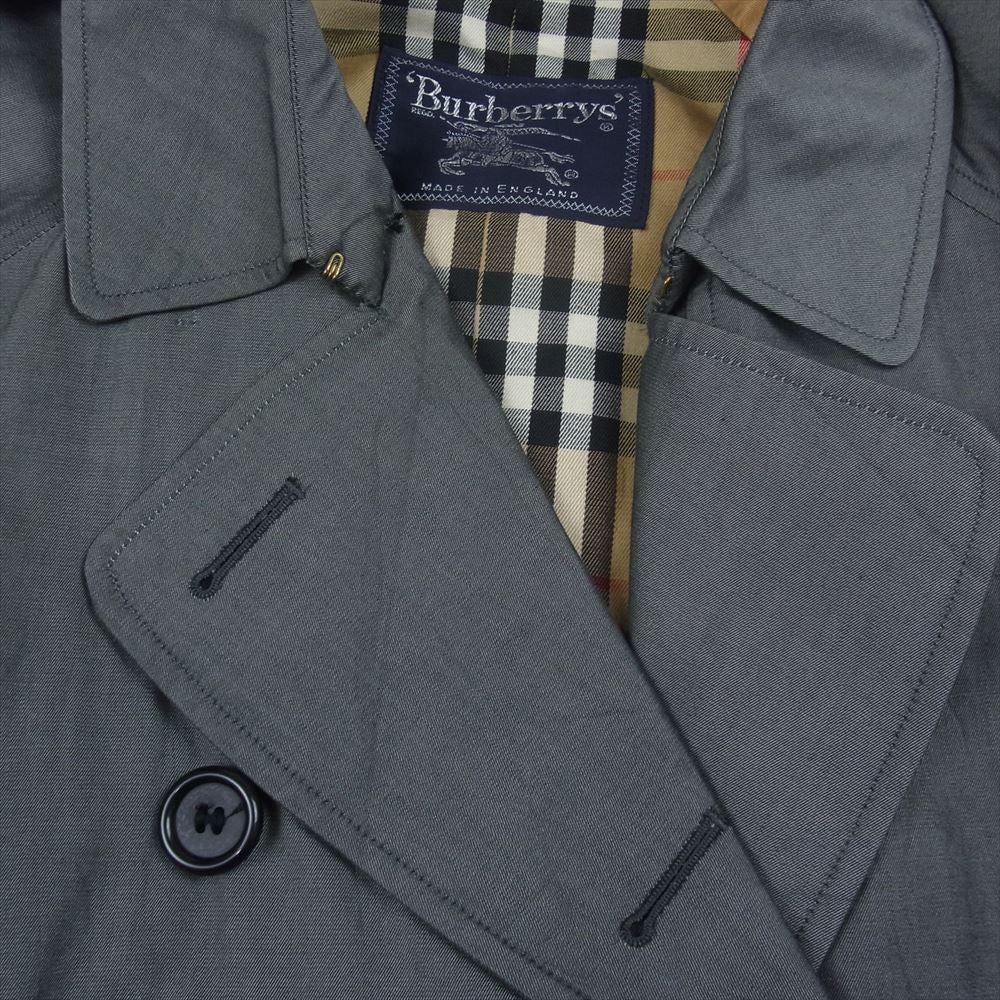 BURBERRY バーバリー 英国製 70s 80s トレンチ コート グレー系【中古】