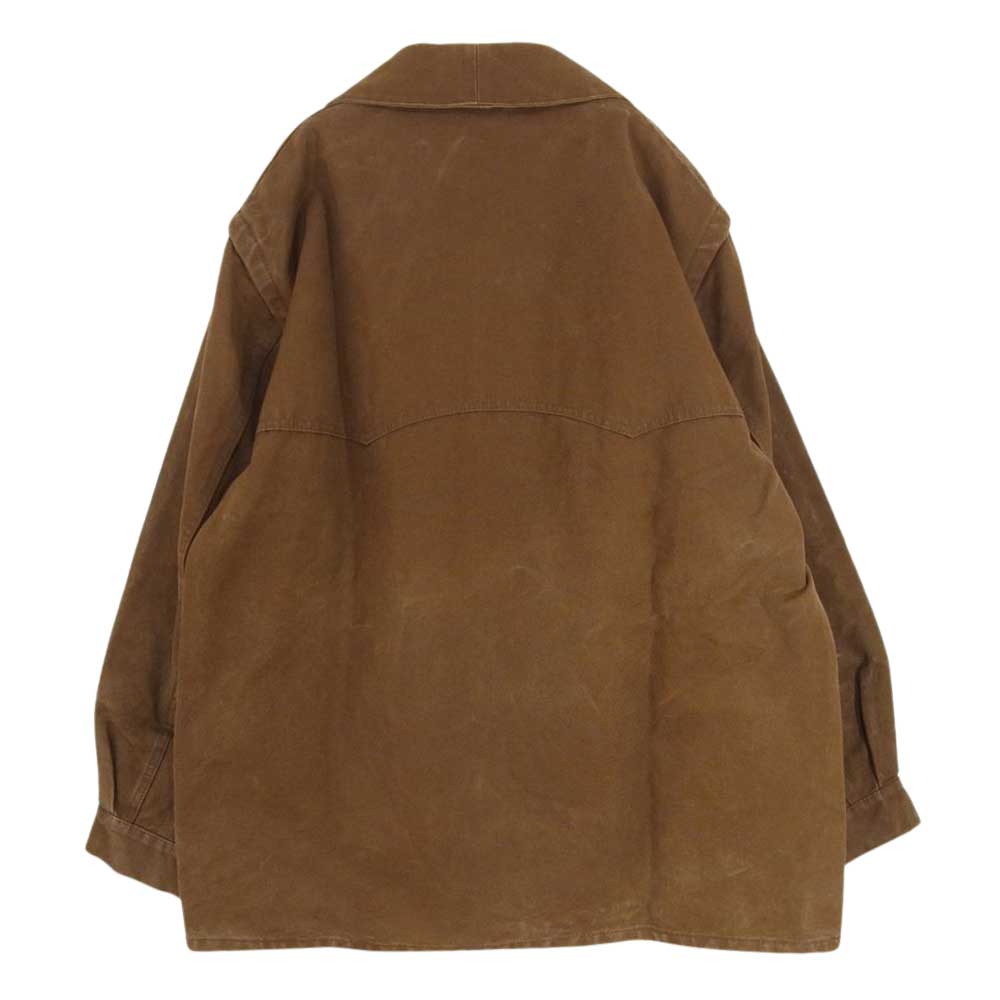 フランス国鉄 ヴィンテージ 40s 50s レイルロード 鉄道作業員 フレンチ ワーク ジャケット ブラウン系 サイズ表記無【中古】