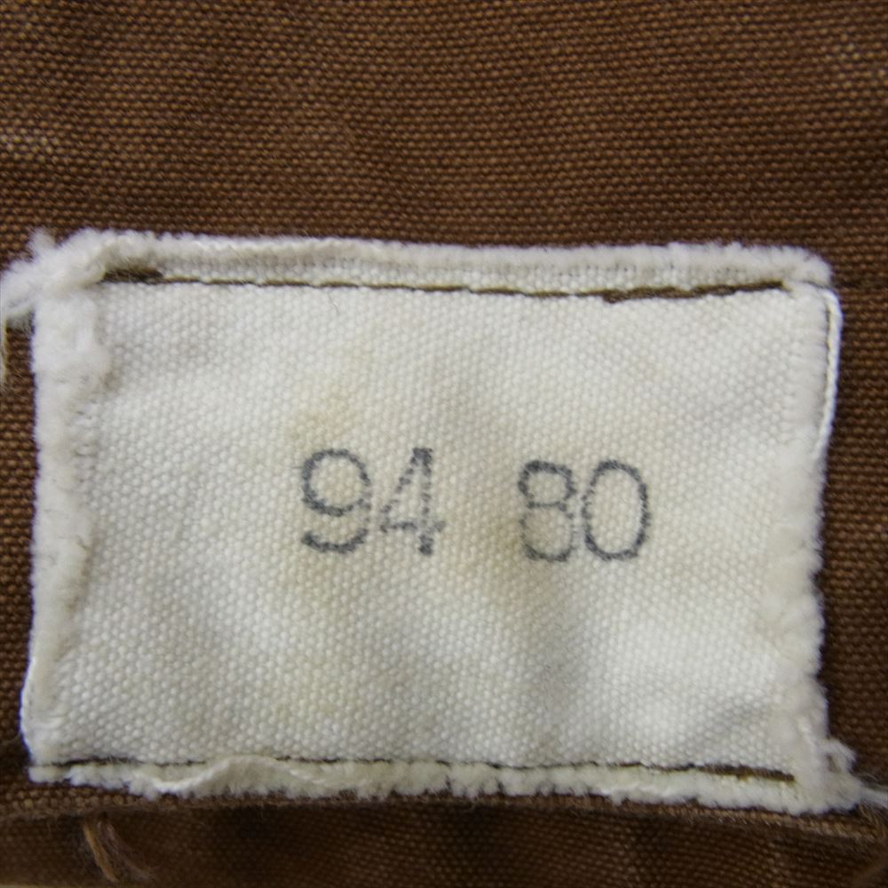 フランス国鉄 ヴィンテージ 40s 50s レイルロード 鉄道作業員 フレンチ ワーク ジャケット ブラウン系 サイズ表記無【中古】