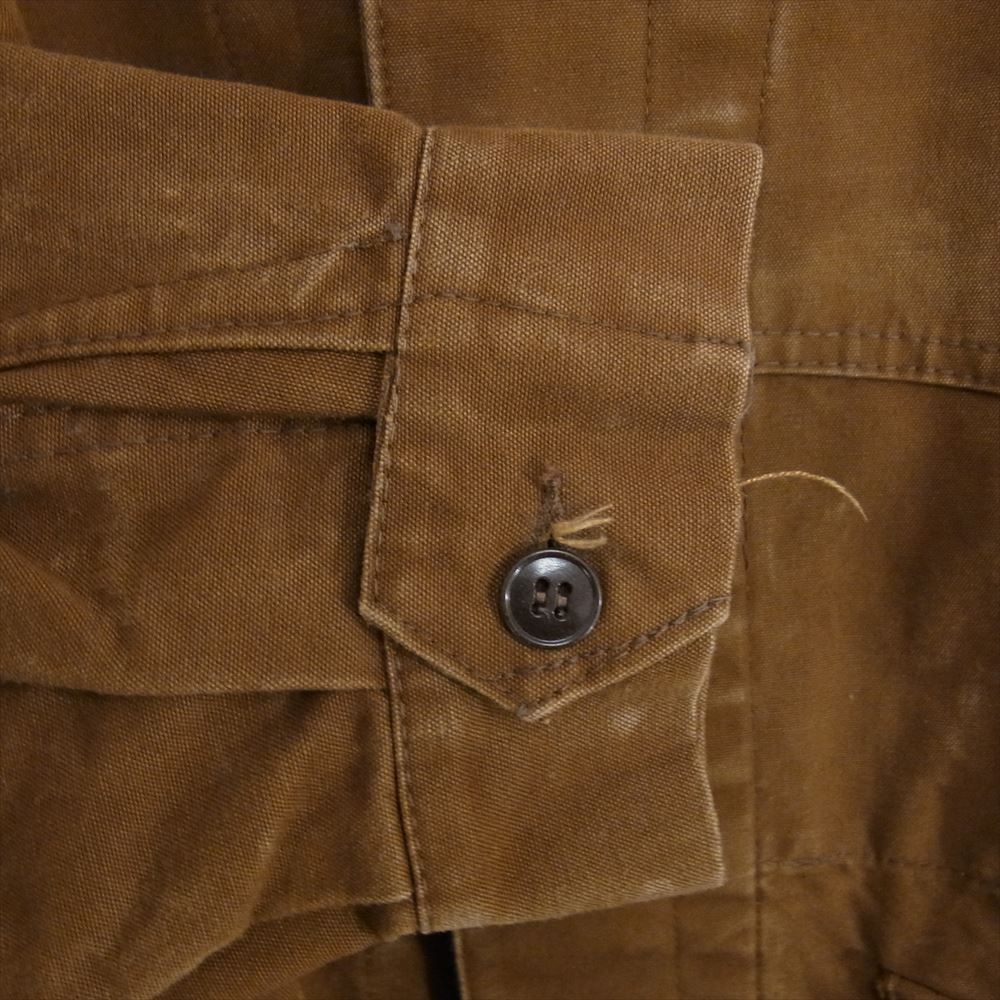 フランス国鉄 ヴィンテージ 40s 50s レイルロード 鉄道作業員 フレンチ ワーク ジャケット ブラウン系 サイズ表記無【中古】