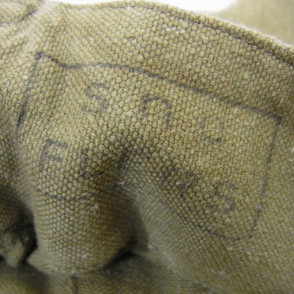 フランス軍 ヴィンテージ 40s 50s モーター サイクル パンツ ダブルニー モデル ミリタリー パンツ カーキ系 サイズ表記無【中古】