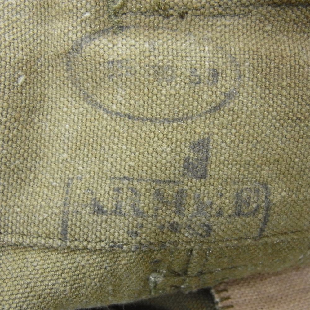 フランス軍 ヴィンテージ 40s 50s モーター サイクル パンツ ダブルニー モデル ミリタリー パンツ カーキ系 サイズ表記無【中古】