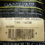 Barbour バブアー 95年製 3ワラント Gamefair ゲームフェア オイルド ジャケット カーキ系 C44 112CM【中古】
