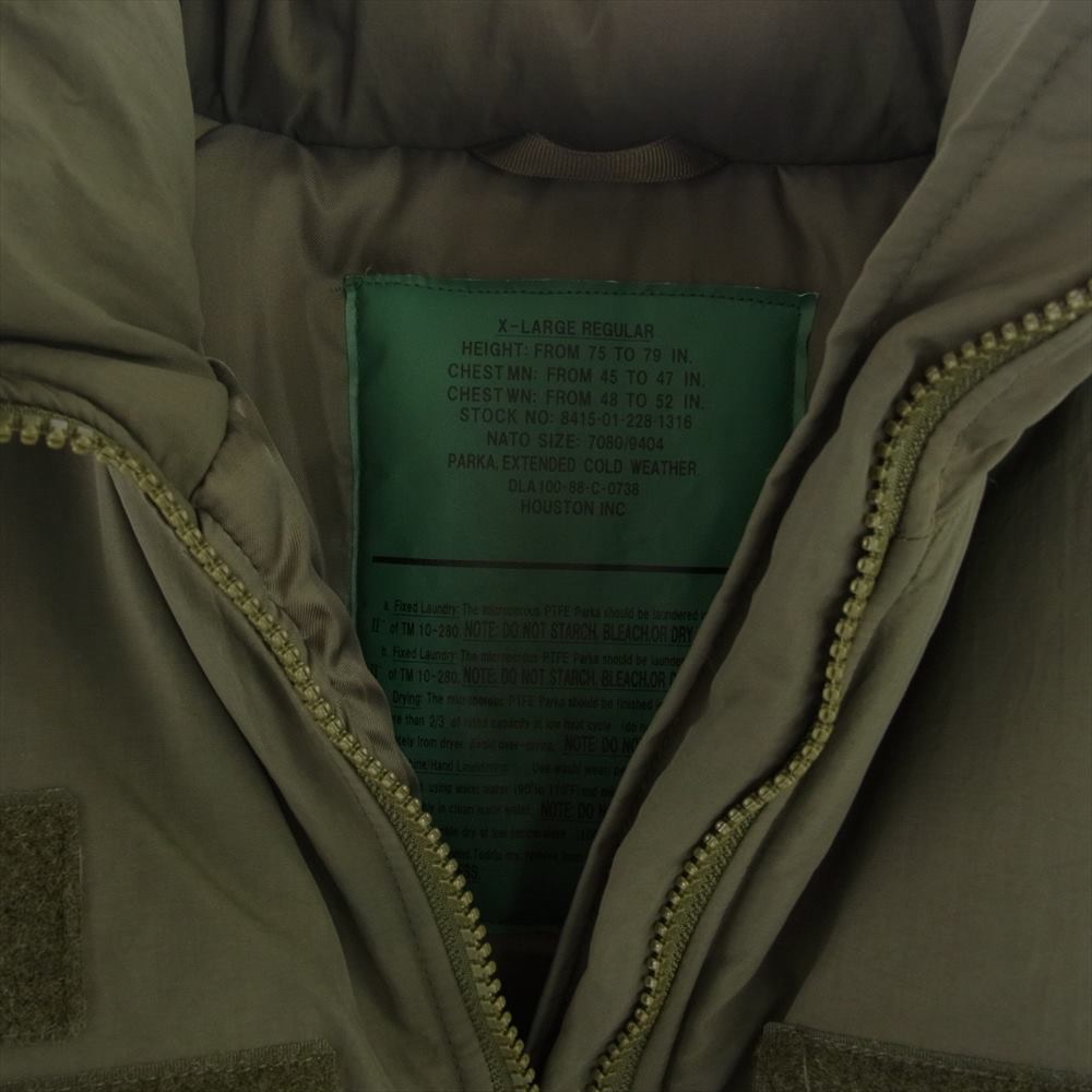 HOUSTON ヒューストン 50323 LEVEL7 JACKET レベル7 ミリタリー 中綿 ジャケット モスグリーン系 XL【中古】