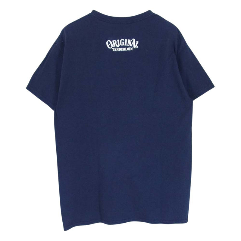 TENDERLOIN テンダーロイン T-TEE TENDERLOIN TOKYO プリント 半袖 Tシャツ ネイビー系 M【中古】