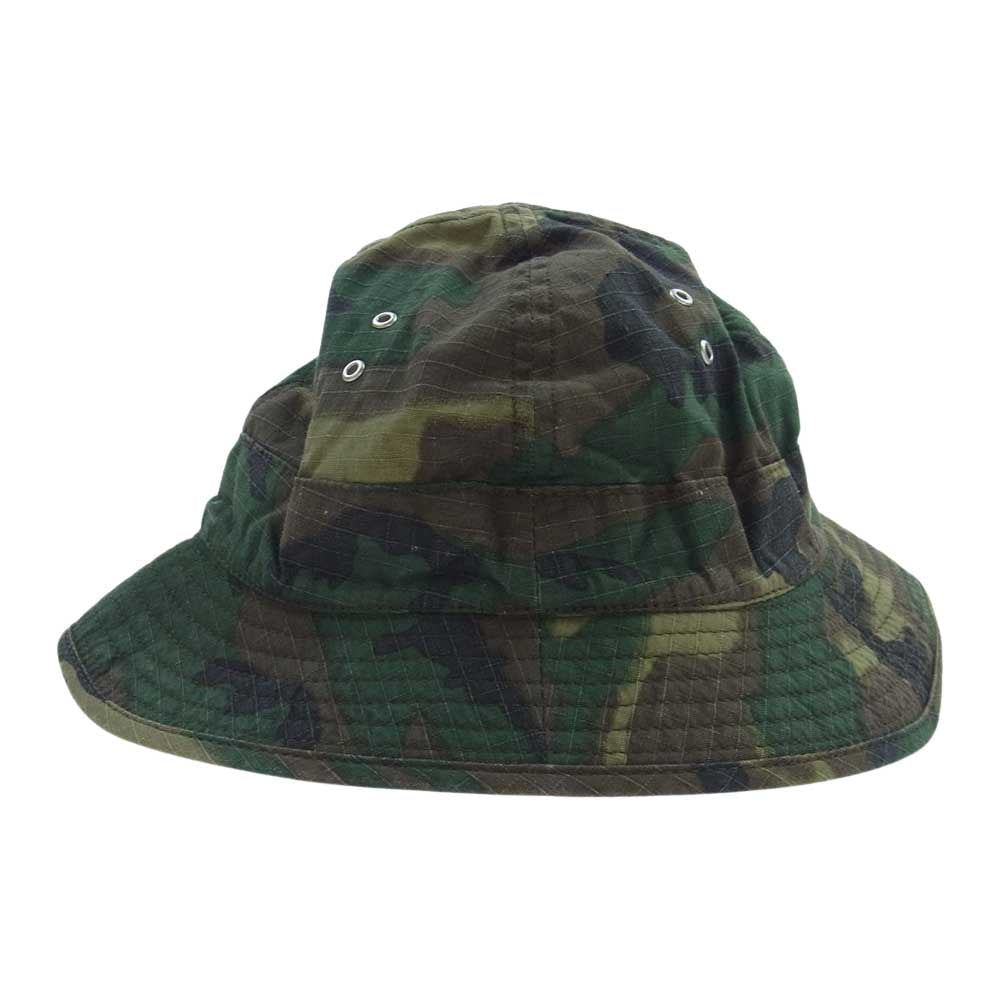 TENDERLOIN テンダーロイン JUNGLE HAT RIP STOP CAMO ジャングル ハット リップストップ カモ カーキ系【中古】