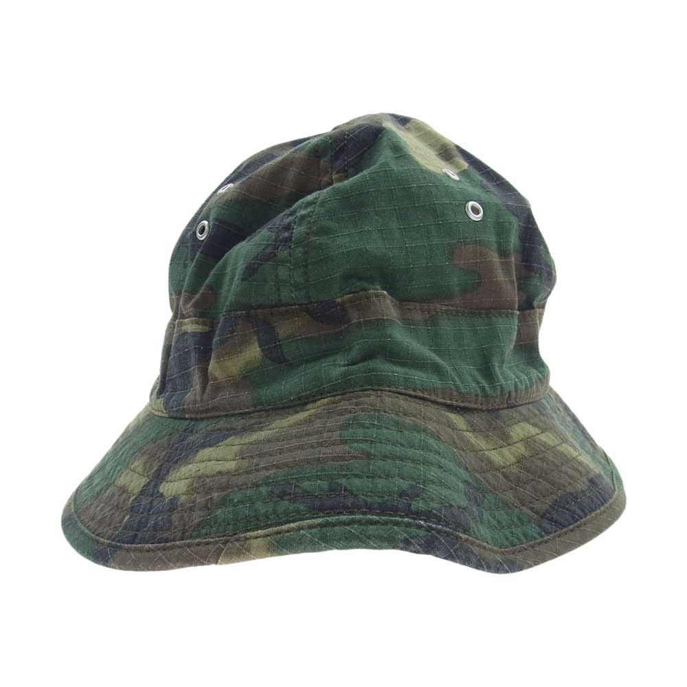 TENDERLOIN テンダーロイン JUNGLE HAT RIP STOP CAMO ジャングル ハット リップストップ カモ カーキ系【中古】